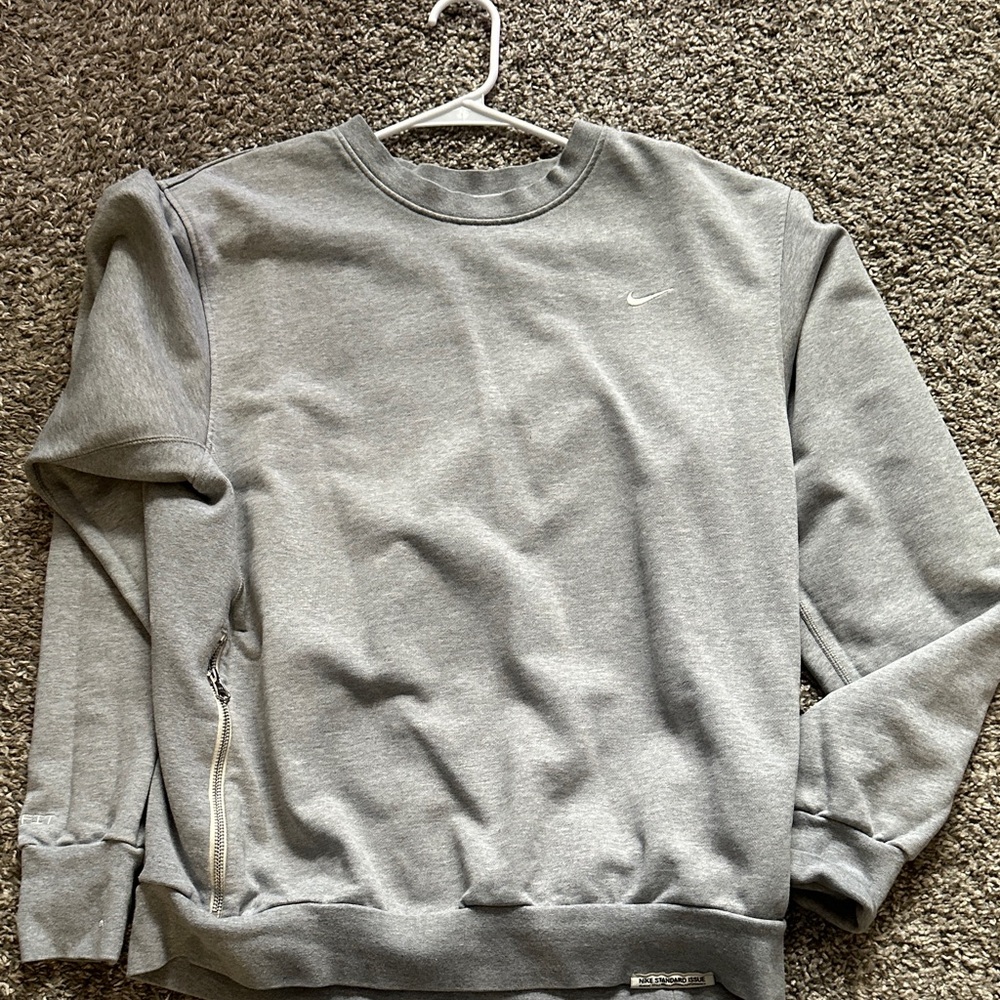 Nike Men's Classic Gray Crewneck Sweater